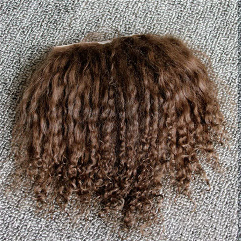 Good Quality Reborns Baby Dolls Mohair Accessories Brown Black White Colors BJD 1/8 Dolls Wigs Sheepskin Wool Lamb Hair