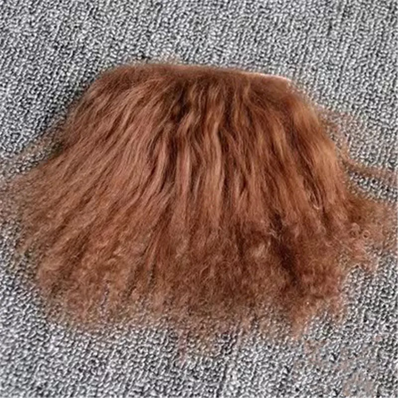 Good Quality Reborns Baby Dolls Mohair Accessories Brown Black White Colors BJD 1/8 Dolls Wigs Sheepskin Wool Lamb Hair