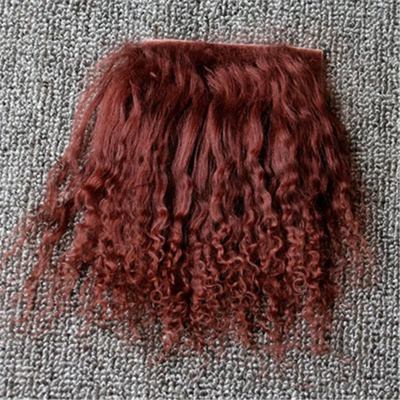 Good Quality Reborns Baby Dolls Mohair Accessories Brown Black White Colors BJD 1/8 Dolls Wigs Sheepskin Wool Lamb Hair