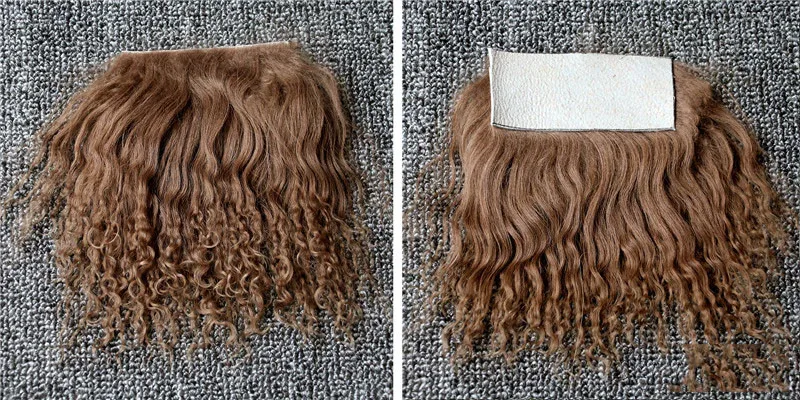 Good Quality Reborns Baby Dolls Mohair Accessories Brown Black White Colors BJD 1/8 Dolls Wigs Sheepskin Wool Lamb Hair