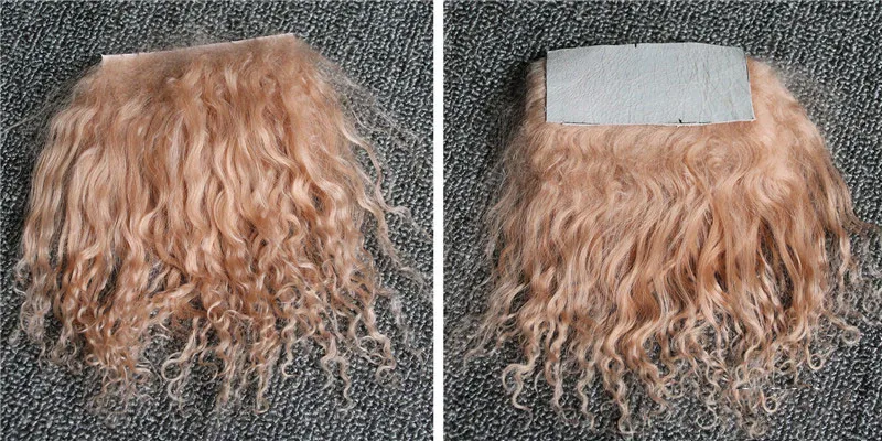 Good Quality Reborns Baby Dolls Mohair Accessories Brown Black White Colors BJD 1/8 Dolls Wigs Sheepskin Wool Lamb Hair