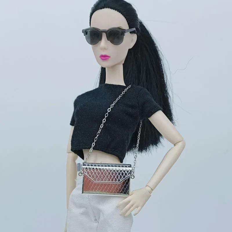 Fashion Metal Bag For 11.5" Doll Accessories Openable Chain Bag Purse For 1/6 BJD Doll Children's DIY Toys Gifts