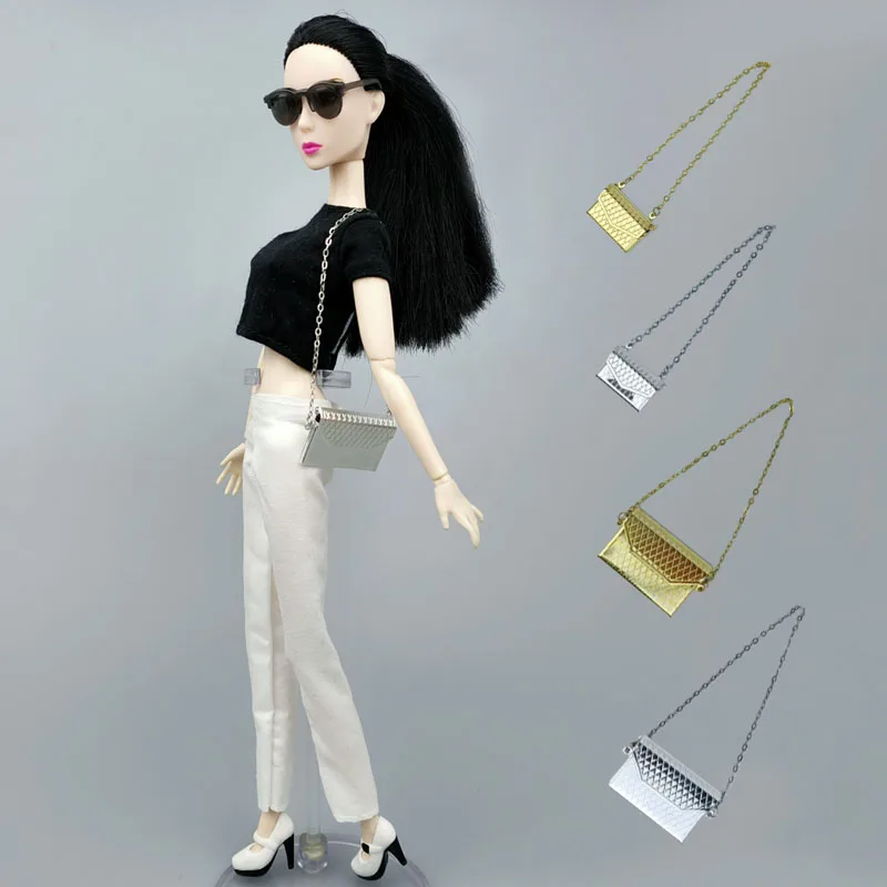 Fashion Metal Bag For 11.5" Doll Accessories Openable Chain Bag Purse For 1/6 BJD Doll Children's DIY Toys Gifts