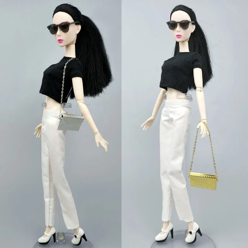 Fashion Metal Bag For 11.5" Doll Accessories Openable Chain Bag Purse For 1/6 BJD Doll Children's DIY Toys Gifts