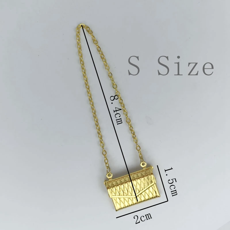 Fashion Metal Bag For 11.5" Doll Accessories Openable Chain Bag Purse For 1/6 BJD Doll Children's DIY Toys Gifts