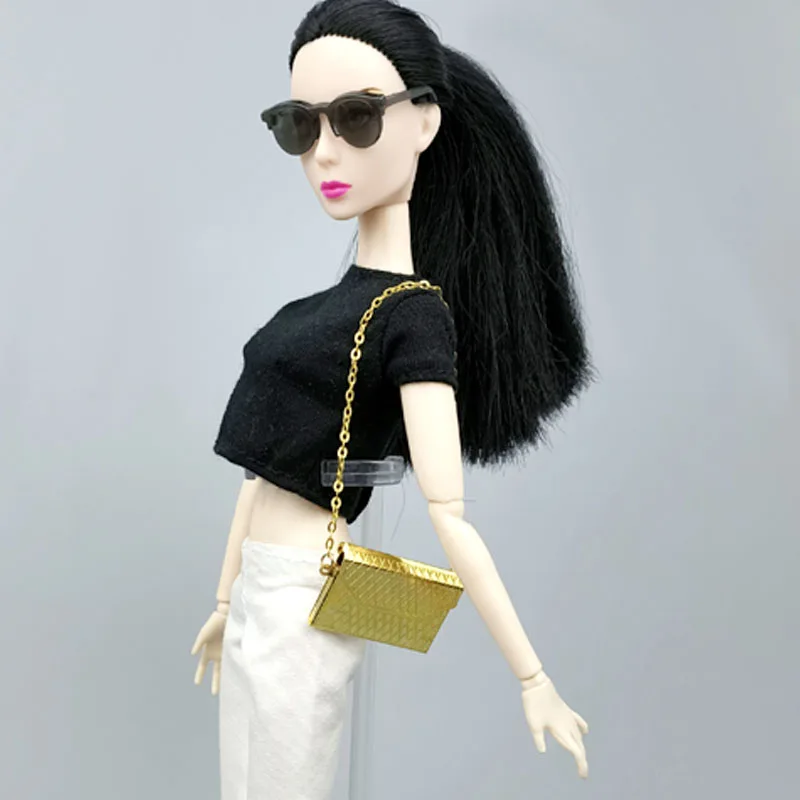 Fashion Metal Bag For 11.5" Doll Accessories Openable Chain Bag Purse For 1/6 BJD Doll Children's DIY Toys Gifts