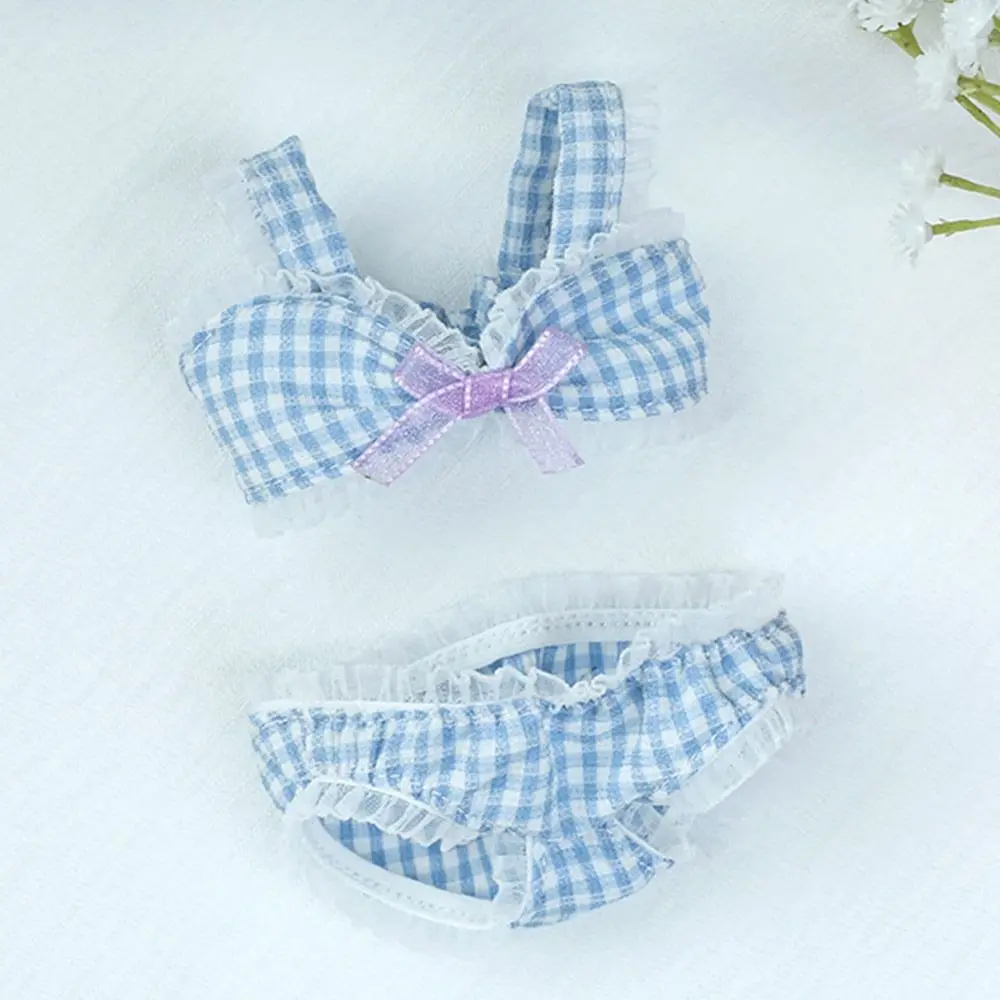 20CM Doll Clothes Swimwear Bathrobe Cute Cotton Lace Bowtie Bikini For Idol Korea Kpop EXO Super Star Dolls Toys Gift