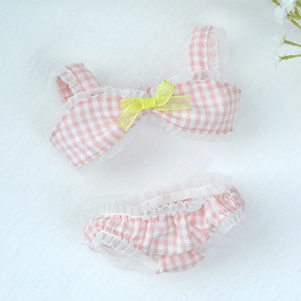 20CM Doll Clothes Swimwear Bathrobe Cute Cotton Lace Bowtie Bikini For Idol Korea Kpop EXO Super Star Dolls Toys Gift