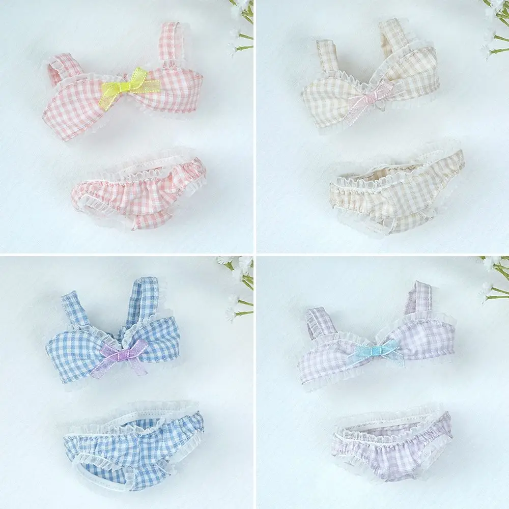 20CM Doll Clothes Swimwear Bathrobe Cute Cotton Lace Bowtie Bikini For Idol Korea Kpop EXO Super Star Dolls Toys Gift