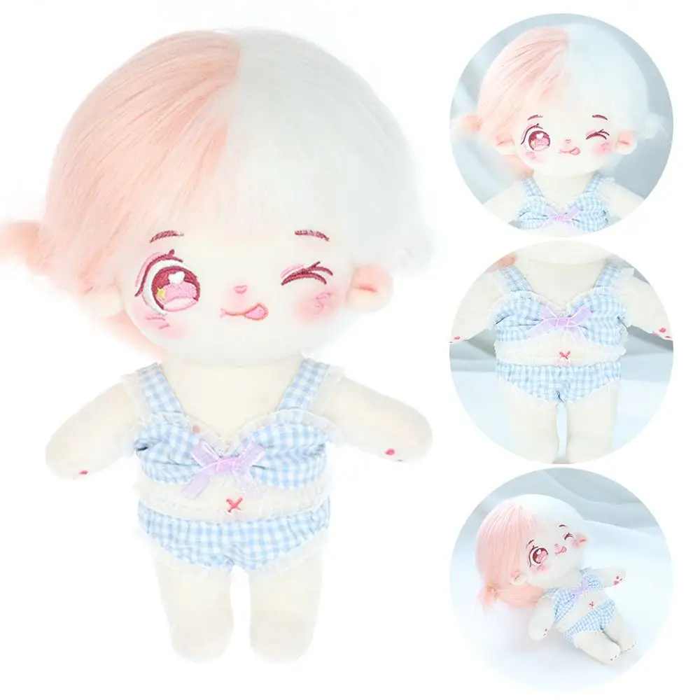 20CM Doll Clothes Swimwear Bathrobe Cute Cotton Lace Bowtie Bikini For Idol Korea Kpop EXO Super Star Dolls Toys Gift