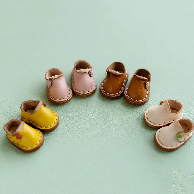 New Handmade Ob11 Doll Casual Shoes Doll Cowhide Mini Shoes For Obitsu11,P9, Gsc, Ymy, Ddf, Nendoroids, 1/12 Bjd Doll