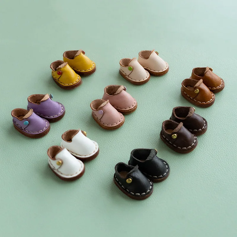 New Handmade Ob11 Doll Casual Shoes Doll Cowhide Mini Shoes For Obitsu11,P9, Gsc, Ymy, Ddf, Nendoroids, 1/12 Bjd Doll