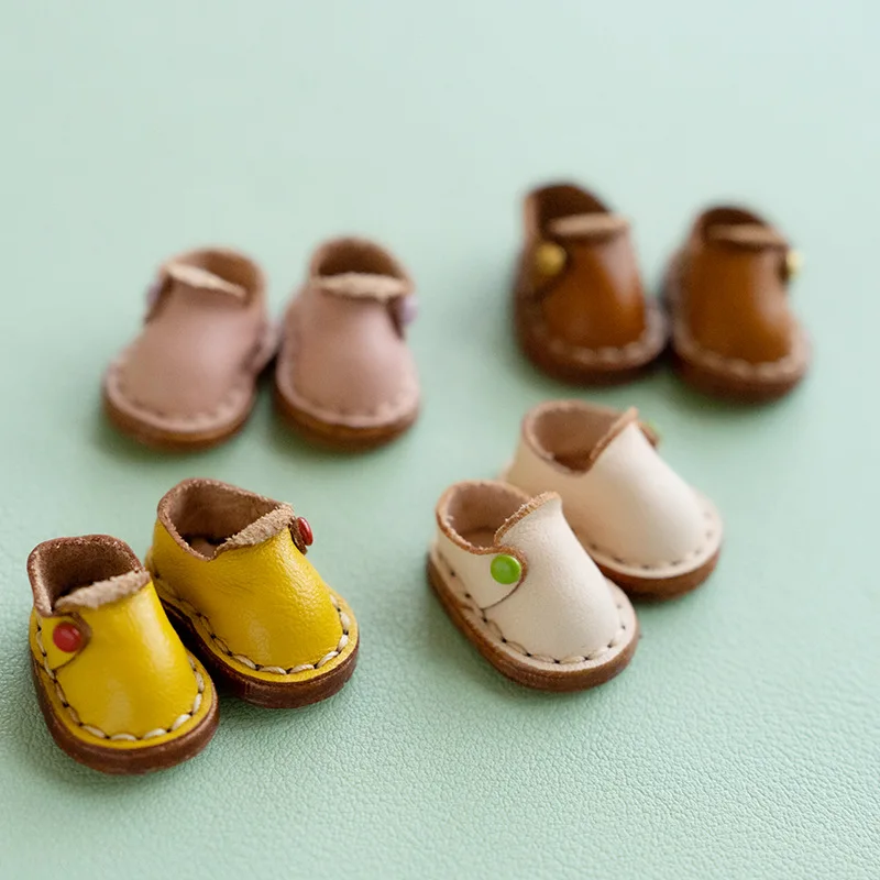 New Handmade Ob11 Doll Casual Shoes Doll Cowhide Mini Shoes For Obitsu11,P9, Gsc, Ymy, Ddf, Nendoroids, 1/12 Bjd Doll