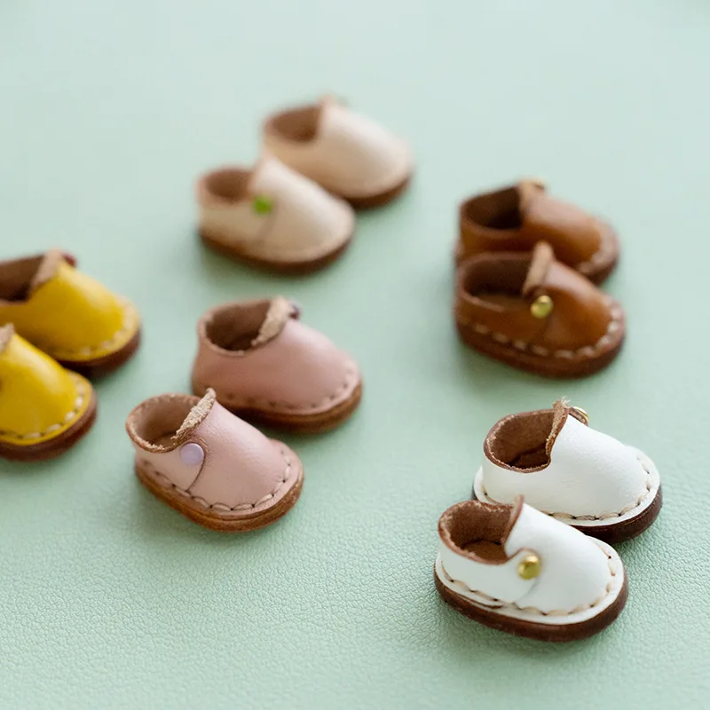 New Handmade Ob11 Doll Casual Shoes Doll Cowhide Mini Shoes For Obitsu11,P9, Gsc, Ymy, Ddf, Nendoroids, 1/12 Bjd Doll
