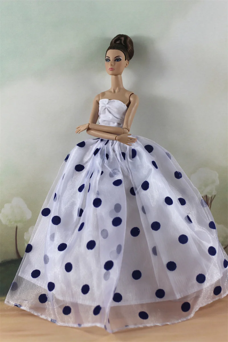 Handmade BABI Doll Clothes Dress Gown for 11.5 inch doll&body 1/6 #01