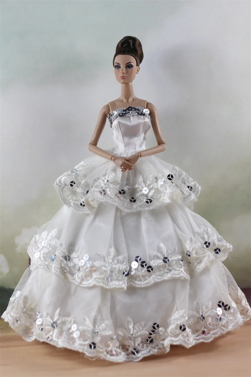 Handmade BABI Doll Clothes Dress Gown for 11.5 inch doll&body 1/6 #01