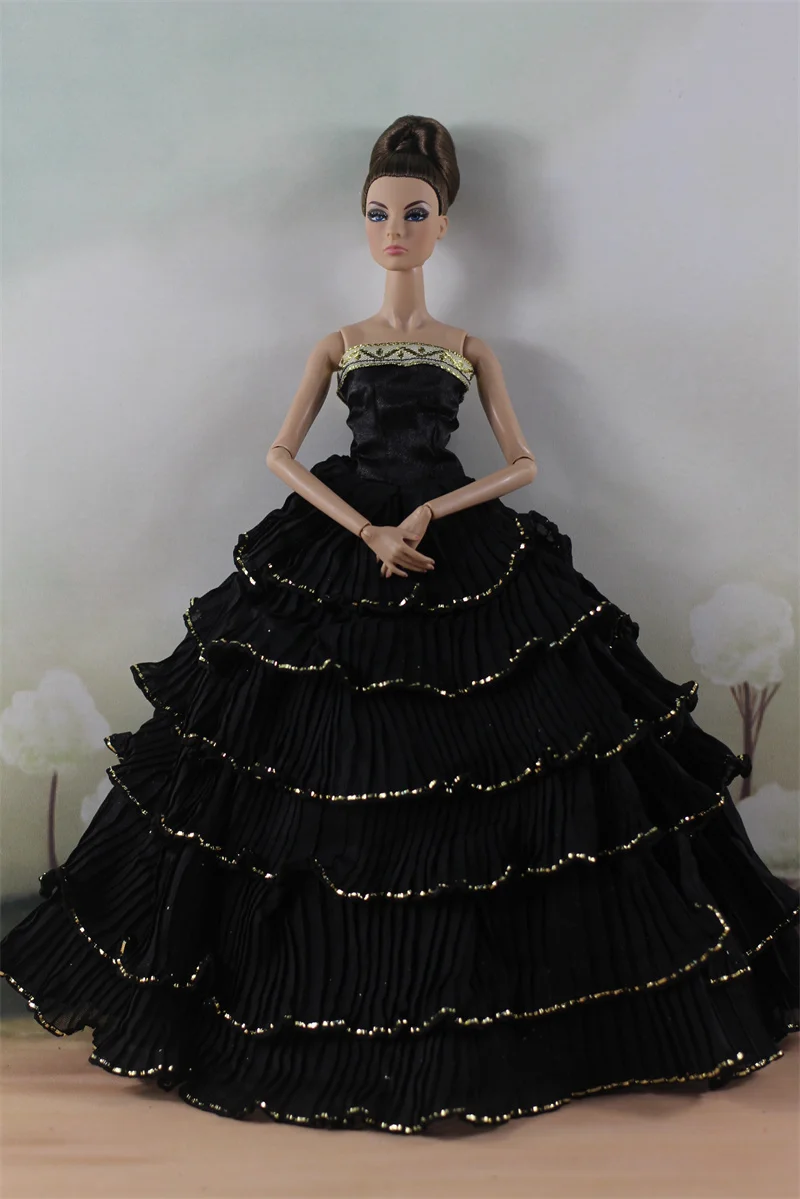 Handmade BABI Doll Clothes Dress Gown for 11.5 inch doll&body 1/6 #01