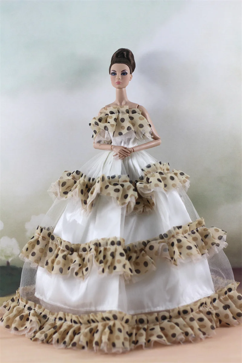 Handmade BABI Doll Clothes Dress Gown for 11.5 inch doll&body 1/6 #01
