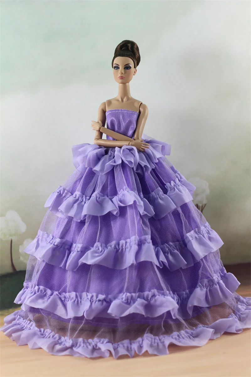 Handmade BABI Doll Clothes Dress Gown for 11.5 inch doll&body 1/6 #01