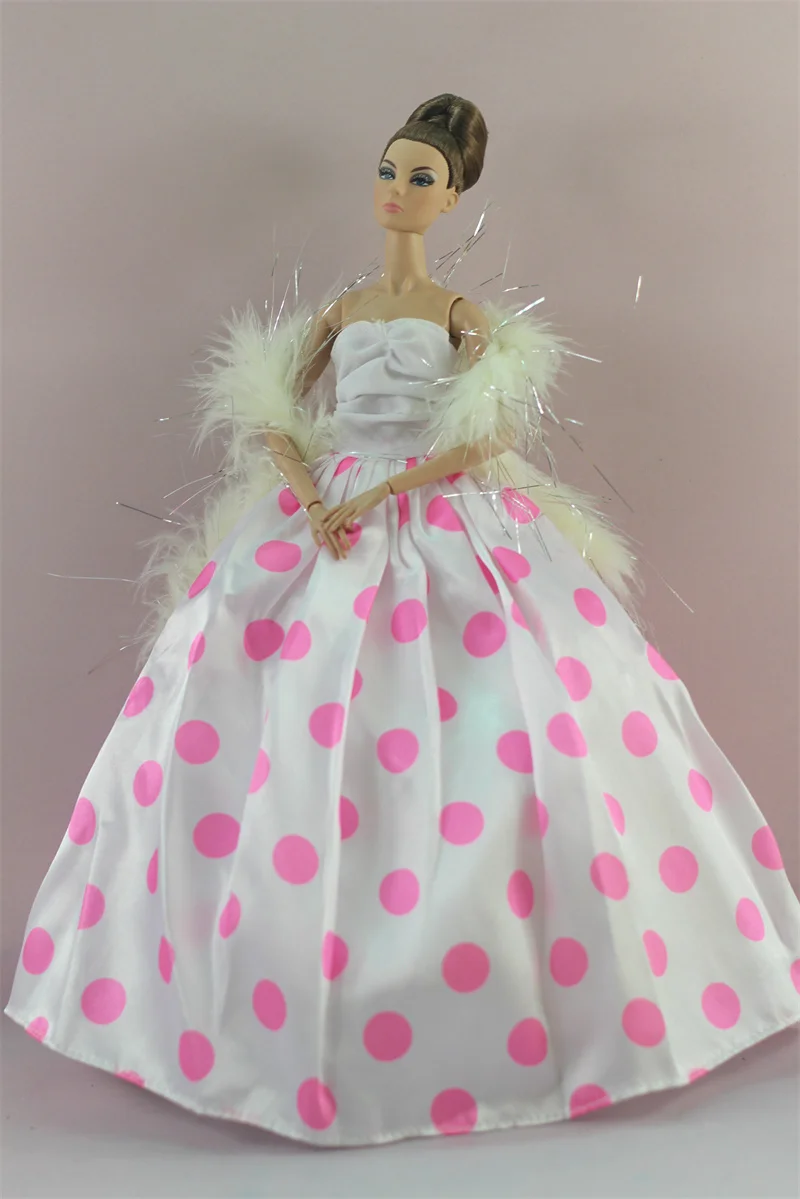 Handmade BABI Doll Clothes Dress Gown for 11.5 inch doll&body 1/6 #01