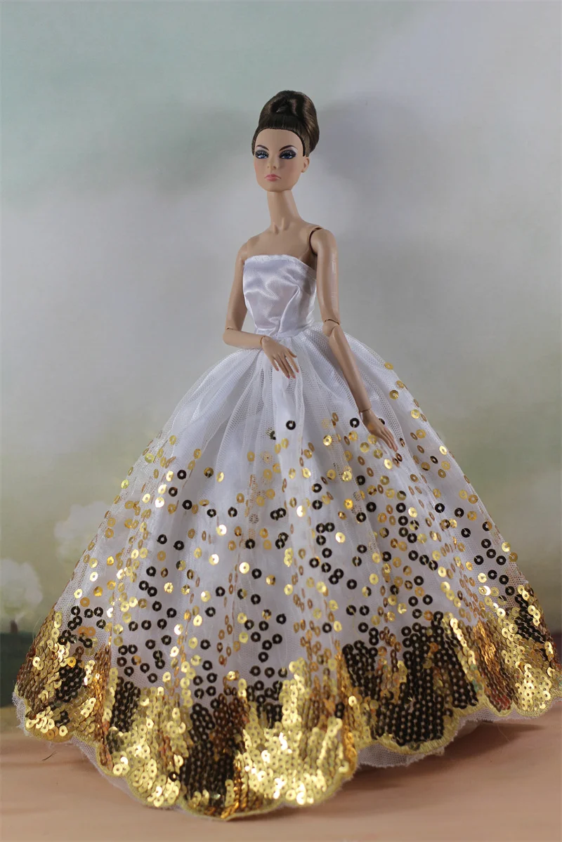 Handmade BABI Doll Clothes Dress Gown for 11.5 inch doll&body 1/6 #01
