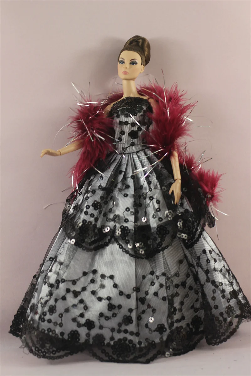 Handmade BABI Doll Clothes Dress Gown for 11.5 inch doll&body 1/6 #01