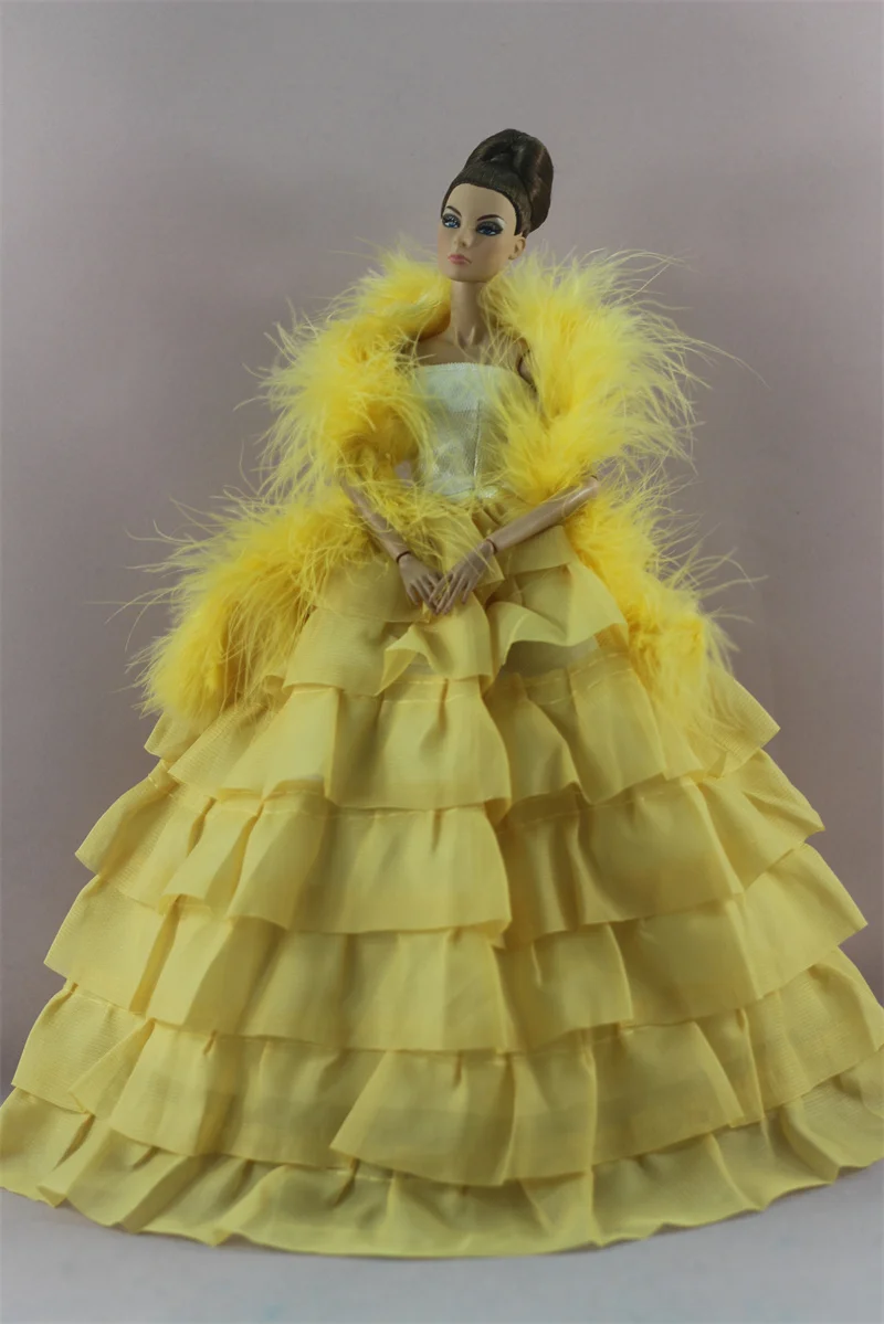Handmade BABI Doll Clothes Dress Gown for 11.5 inch doll&body 1/6 #01