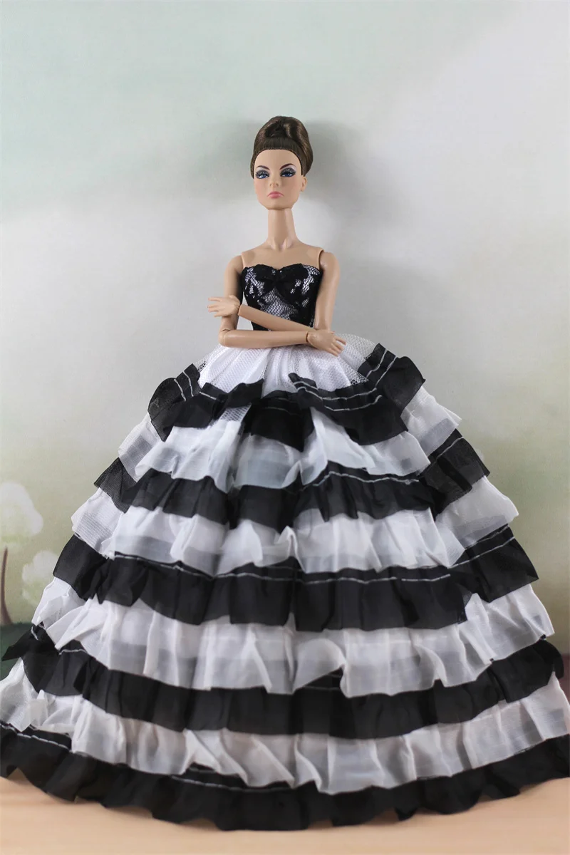 Handmade BABI Doll Clothes Dress Gown for 11.5 inch doll&body 1/6 #01