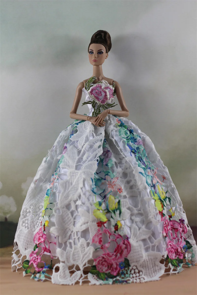 Handmade BABI Doll Clothes Dress Gown for 11.5 inch doll&body 1/6 #01
