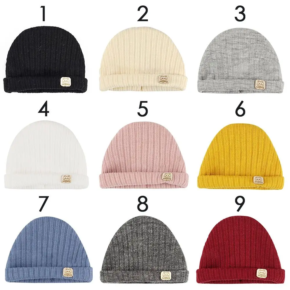 12-16CM Ob11 Doll Cap Fashion Knitted Hat Simple Warm Skullies Beanies Solid Autumn Winter Beanie For Obitsu11 Dolls Accessories
