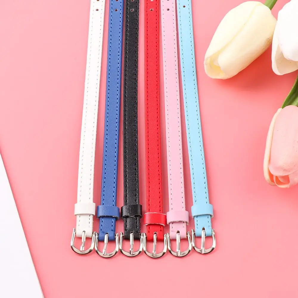 Mini Artificial Leather Belt Doll Waist Belt for Bjd Doll Clothes Bag Handmade DIY Doll Accessories Long 20cm Width 5/8mm