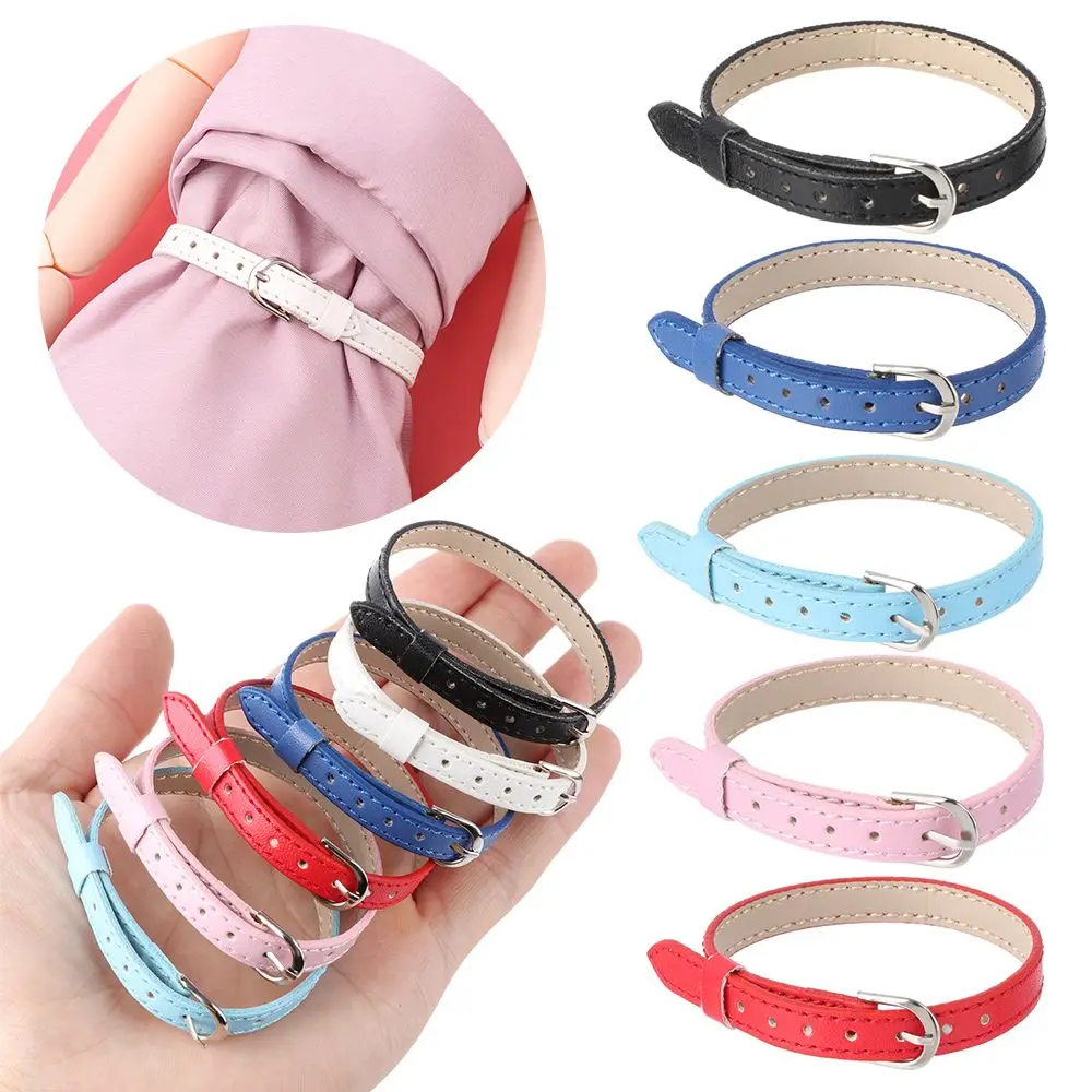 Mini Artificial Leather Belt Doll Waist Belt for Bjd Doll Clothes Bag Handmade DIY Doll Accessories Long 20cm Width 5/8mm