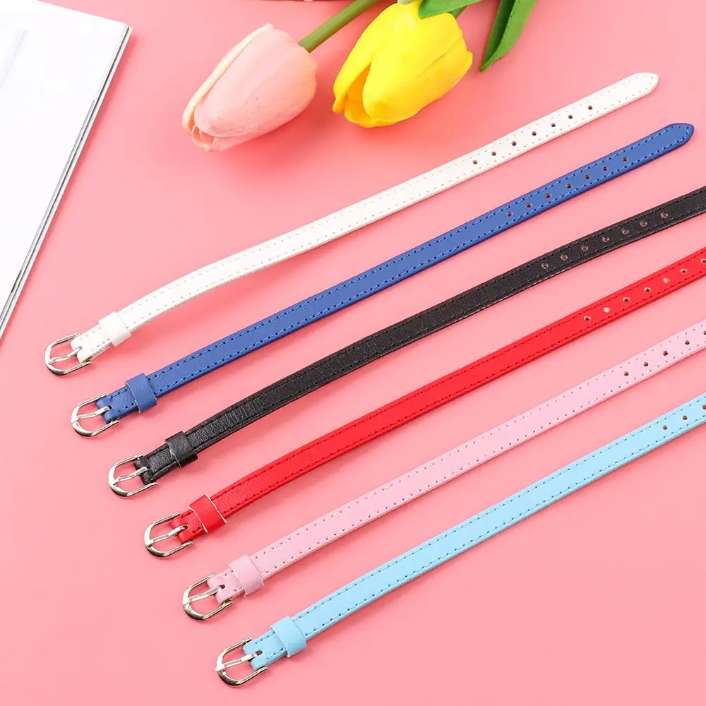 Mini Artificial Leather Belt Doll Waist Belt for Bjd Doll Clothes Bag Handmade DIY Doll Accessories Long 20cm Width 5/8mm