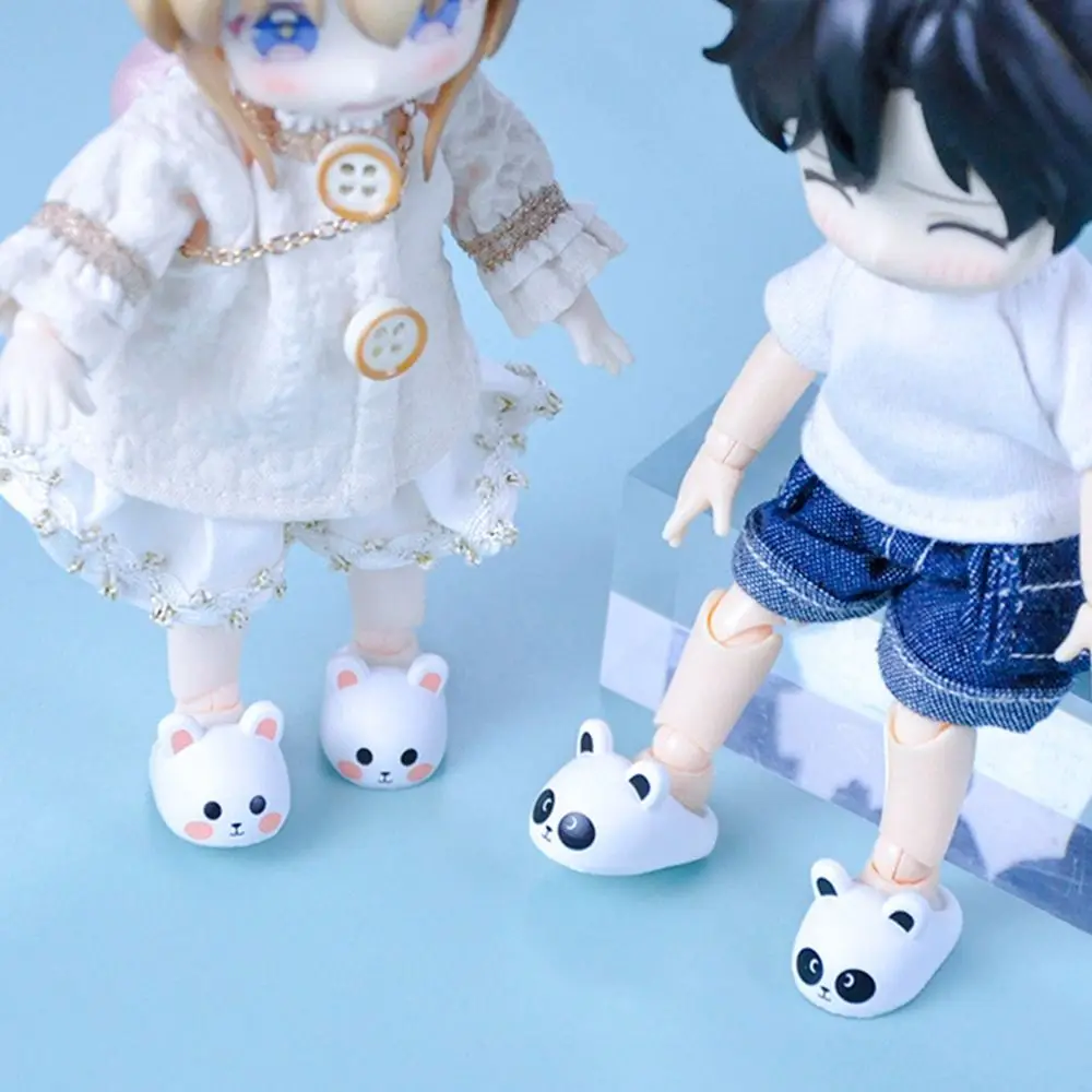 Ob11 Shoes Slippers PVC MIni Shoes Sandals Cartoon Cute Sports Shoes For Molly Obitsu11 Gsc Ufdolls 1/12BJD Dolls Accessories