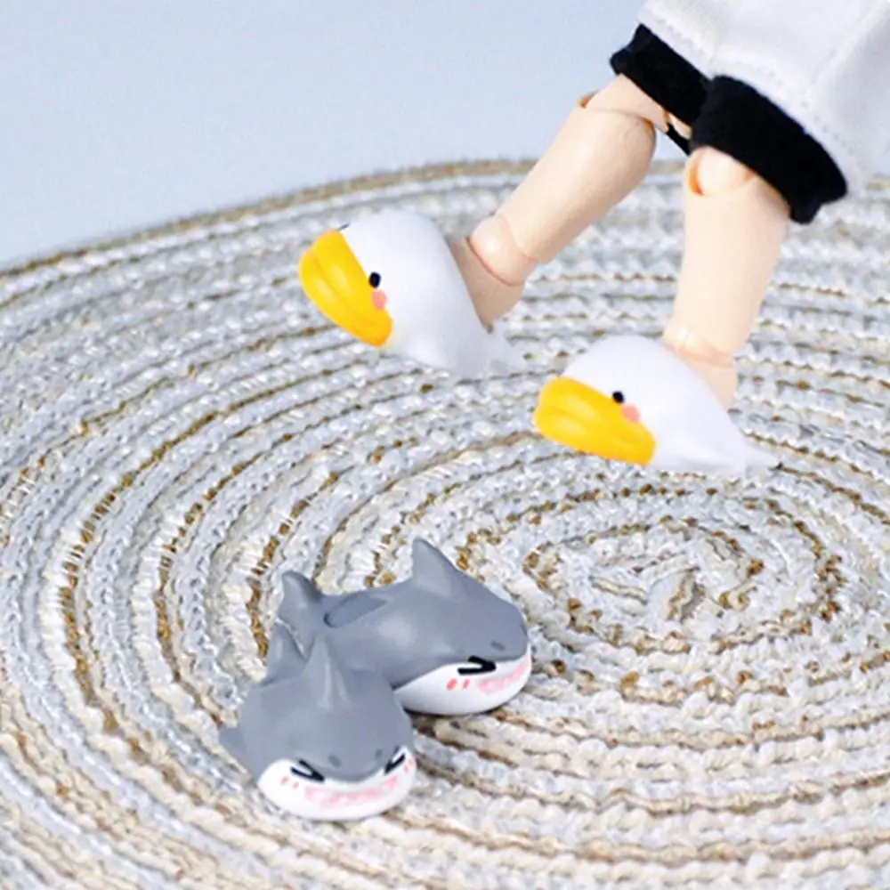 Ob11 Shoes Slippers PVC MIni Shoes Sandals Cartoon Cute Sports Shoes For Molly Obitsu11 Gsc Ufdolls 1/12BJD Dolls Accessories