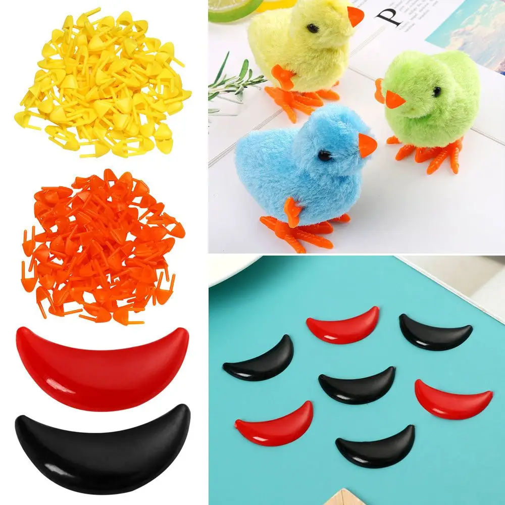 Cute Diy Doll Making Toy Accessories 10x26mm/18x10mm Doll Mouth Lips Chicken Animal Mouth Plastic Mouth Accessories