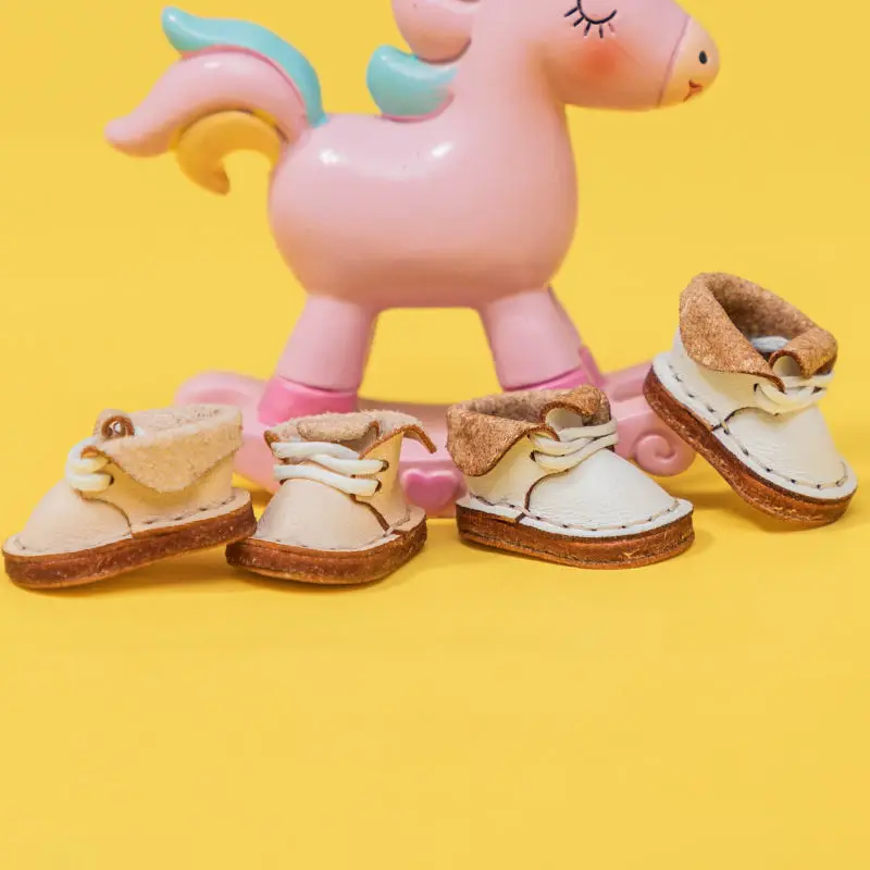Obitsu 11 Ob11 handmade leather shoes Shoes Fashion Doll Cowhide Shoes With Shoelace For Ob11, Obitsu 11, Holala, Gcs, 1/12bjd