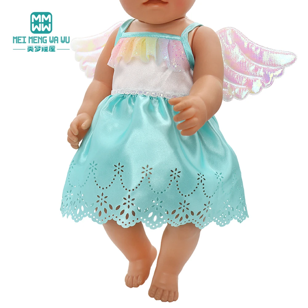 Doll Clothes Fashion T Shirt Pants Cartoon Dress Fits 45cm American Doll Toy Accessories Gift Girls