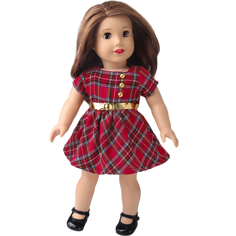 Doll Clothes Fashion T Shirt Pants Cartoon Dress Fits 45cm American Doll Toy Accessories Gift Girls