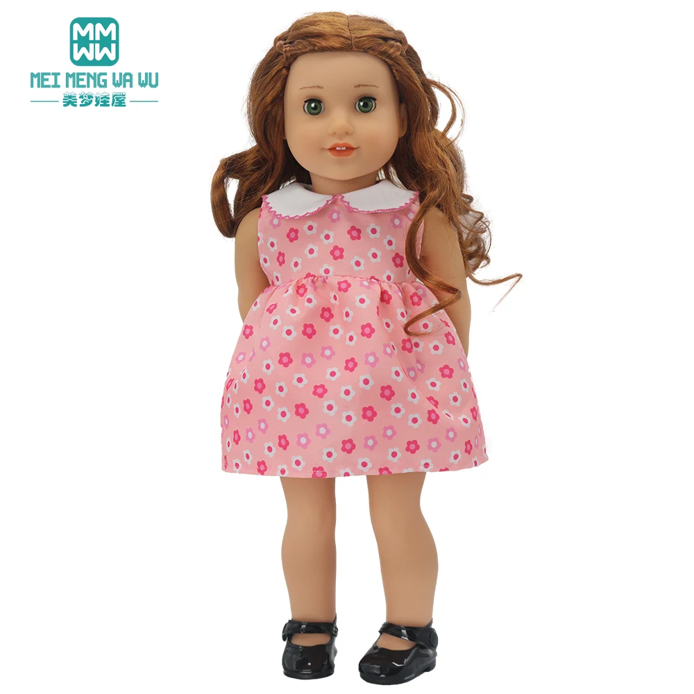 Doll Clothes Fashion T Shirt Pants Cartoon Dress Fits 45cm American Doll Toy Accessories Gift Girls