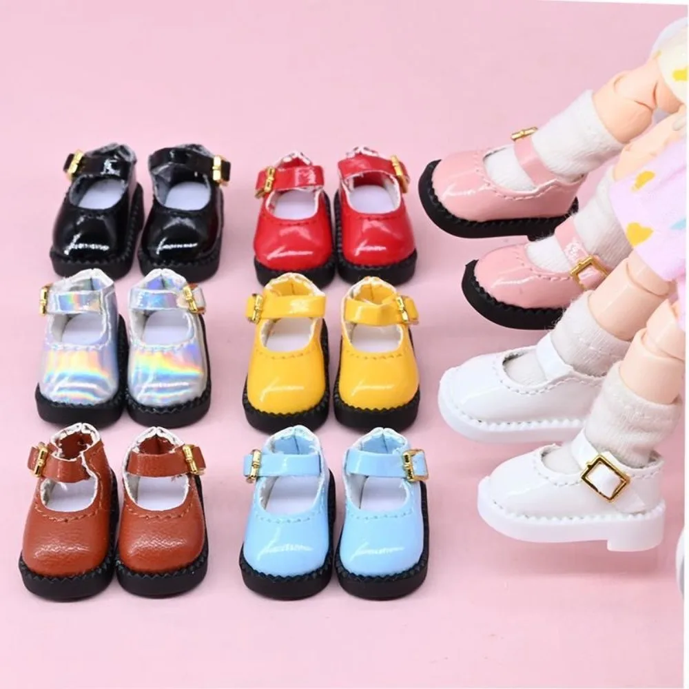 1 Pair BJD Shoes for Fat Body Dolls Feet Length 4cm 5cm 30cm Dolls Small Leather Shoes Sneakers Dolls Accessories Girls DIY Toys