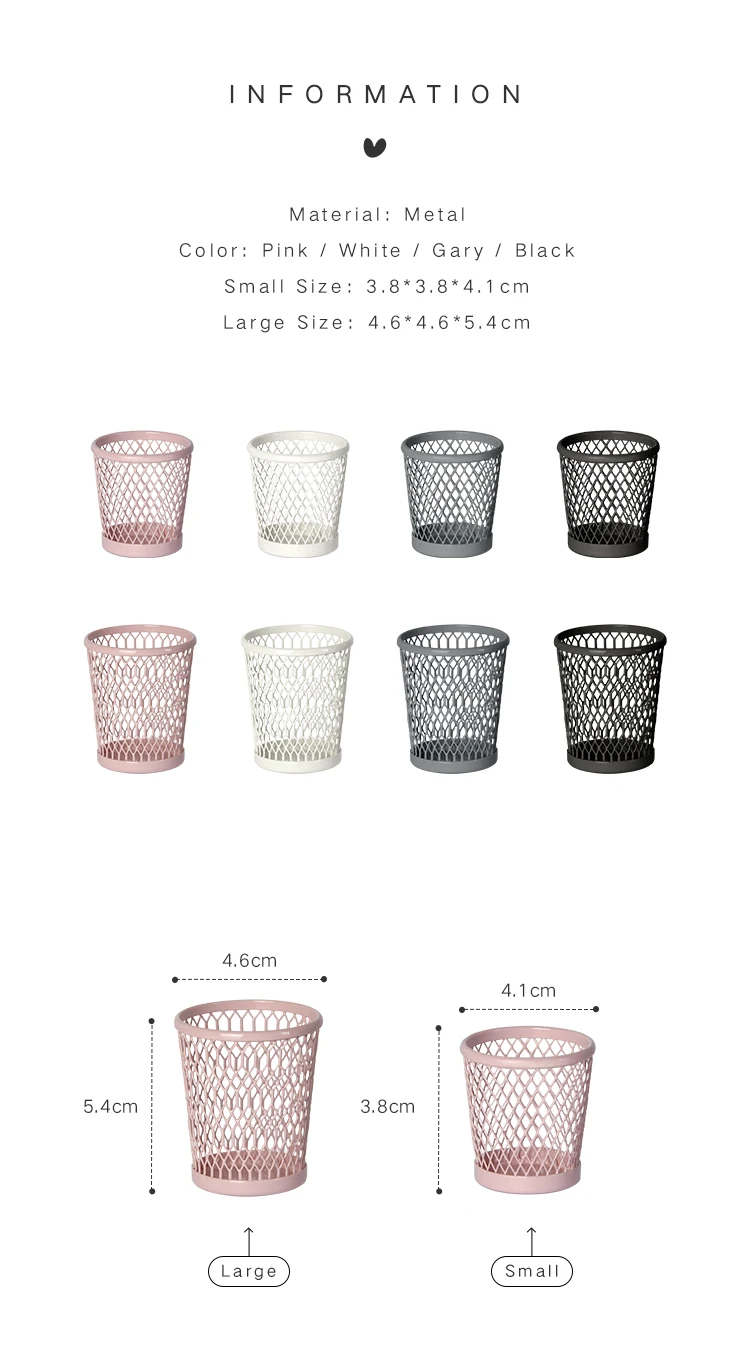 Aizulhomey Metal Dollhouse Miniature Furniture Wastepaper Basket Dollhouse Decoration Dollhouse Accessories OB24 Blythe OB11 1:6