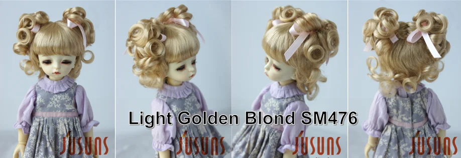 FJusuns Doll Wigs JD011 Doll Wig All Size Lovely Curls Charming Synthetic Mohair BJD Hair SD Blythes Doll Accessories Doll Hair