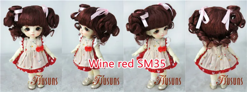 FJusuns Doll Wigs JD011 Doll Wig All Size Lovely Curls Charming Synthetic Mohair BJD Hair SD Blythes Doll Accessories Doll Hair