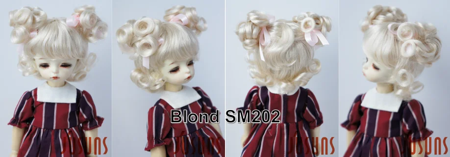 FJusuns Doll Wigs JD011 Doll Wig All Size Lovely Curls Charming Synthetic Mohair BJD Hair SD Blythes Doll Accessories Doll Hair