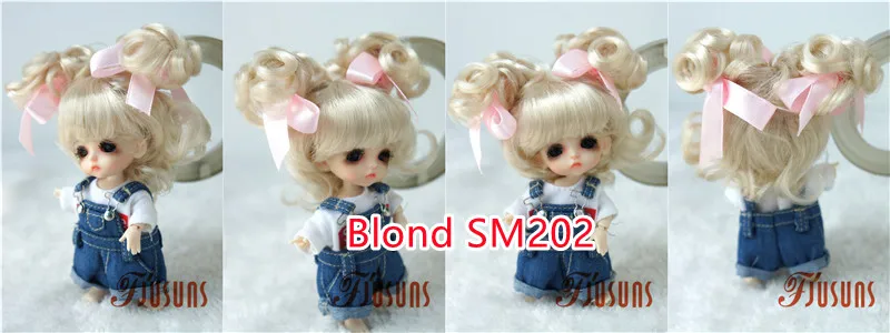 FJusuns Doll Wigs JD011 Doll Wig All Size Lovely Curls Charming Synthetic Mohair BJD Hair SD Blythes Doll Accessories Doll Hair