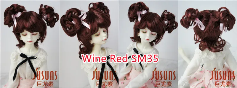 FJusuns Doll Wigs JD011 Doll Wig All Size Lovely Curls Charming Synthetic Mohair BJD Hair SD Blythes Doll Accessories Doll Hair