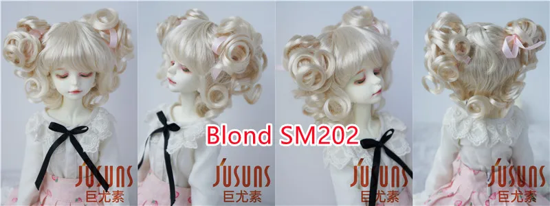 FJusuns Doll Wigs JD011 Doll Wig All Size Lovely Curls Charming Synthetic Mohair BJD Hair SD Blythes Doll Accessories Doll Hair