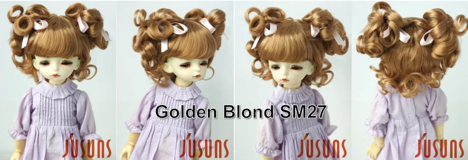 FJusuns Doll Wigs JD011 Doll Wig All Size Lovely Curls Charming Synthetic Mohair BJD Hair SD Blythes Doll Accessories Doll Hair