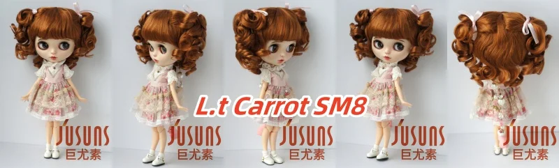FJusuns Doll Wigs JD011 Doll Wig All Size Lovely Curls Charming Synthetic Mohair BJD Hair SD Blythes Doll Accessories Doll Hair